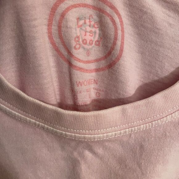 Life Is Goid Half Full Lemonade Pink Womens Tank Top L - Picture 5 of 13